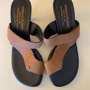 Donald Pliner Kitten Heel Sandals
